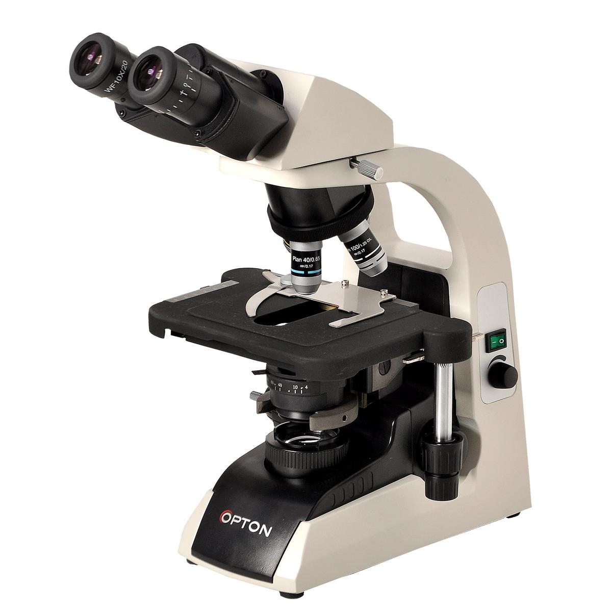Microscópio Binocular Opton TNB-40B-PL com Aumento de 40x até 1.000x Objetiva Planacromática